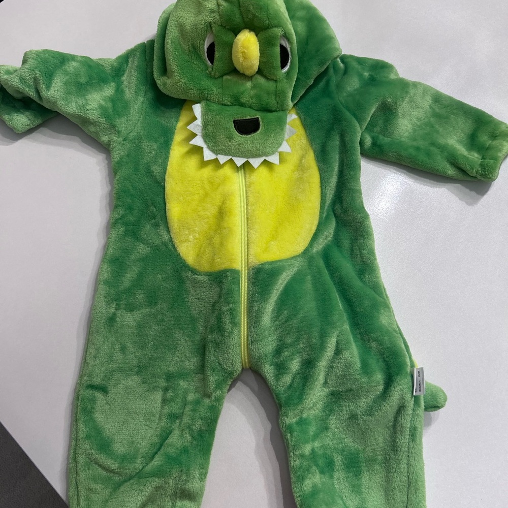Green Dinosaur Kids One Piece Costume